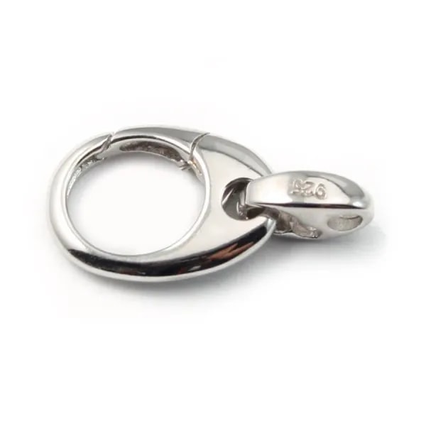Argent 925 Fermoir de porte clé 16mm X1 pc