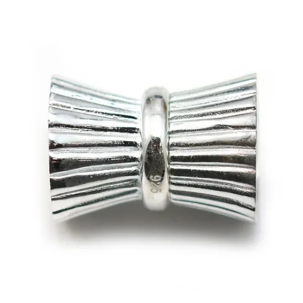 Argent 925  Fermoir aimande 22.5x15.50mm x 1pc  