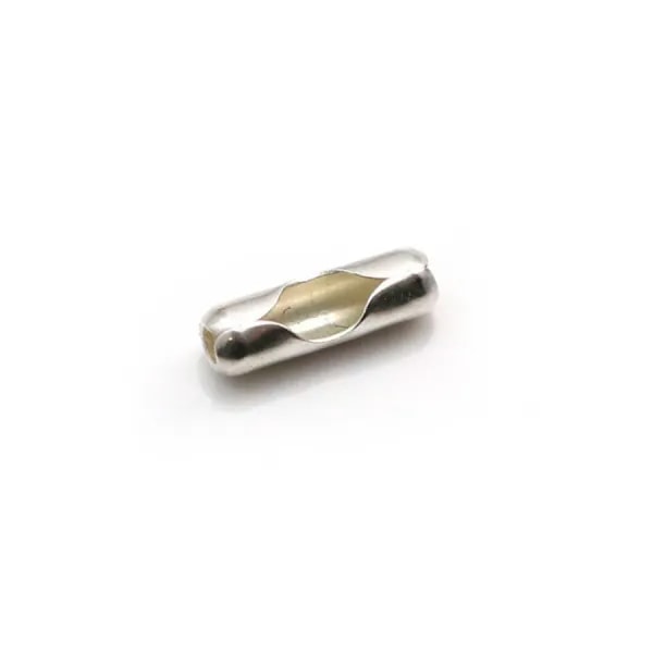 Embouts fermoir pour chaîne à billes 1.2mm en argent 925 x 8pcs