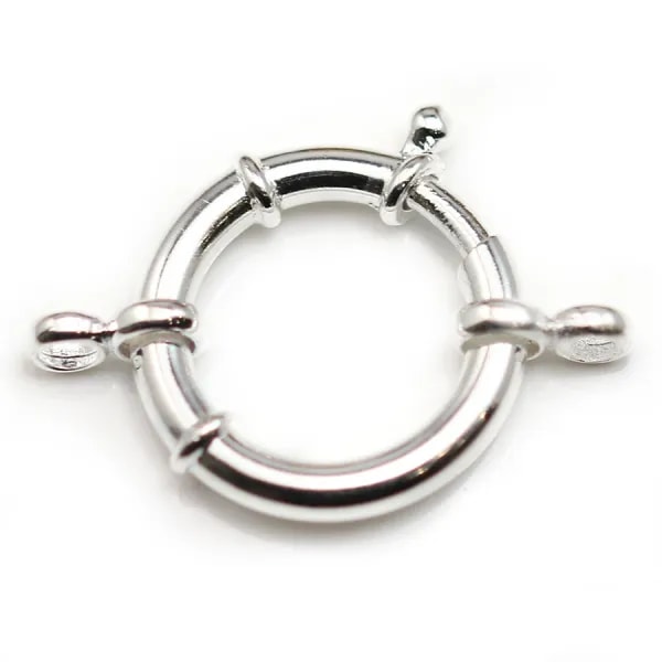 Argent 925 Fermoir a ressort 22mm x 1pc 