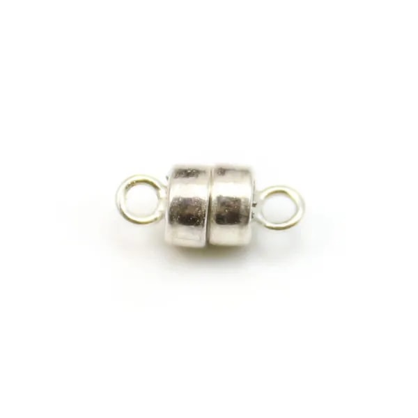 Fermoir aimanté 4mm en argent 925  x 1pc