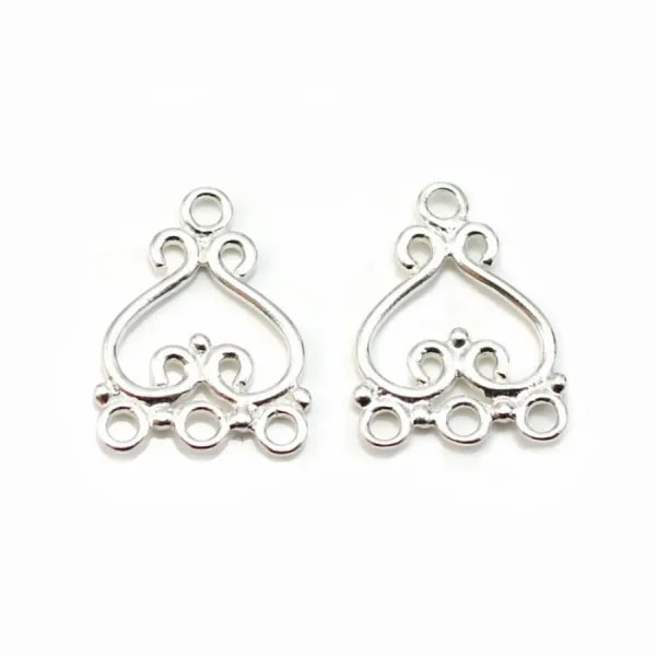Intercalaire pour 3 rangs , argent 925 ,19.5mm x 1pc