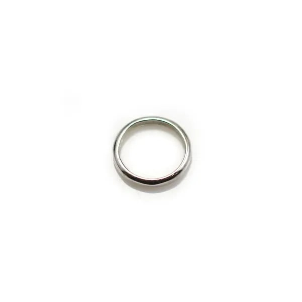 Intercalaire en argent 925, de forme ronde, avec 2 trous, 8mm x 4pcs