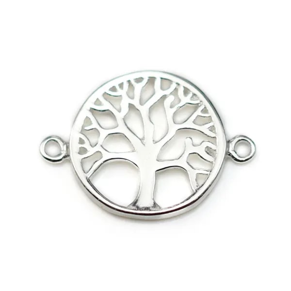 Intercalaire lotus en argent 925 12x18mm x 1pc