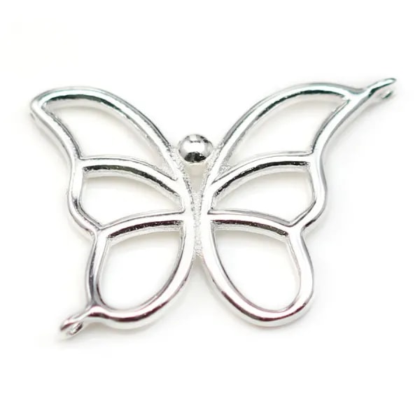 Intercalaire lune en argent 925 9x18mm x 1pc