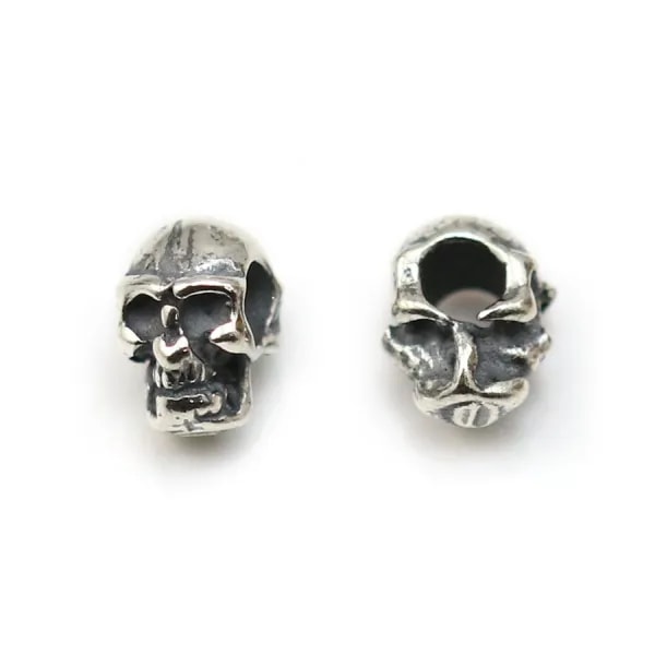 Pendentif tête de mort,  Argent 925  5x7mm x 1pc