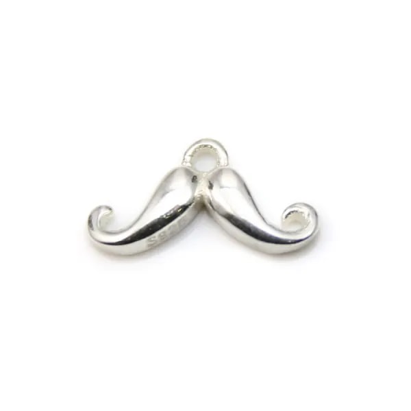 Breloque zebre en argent 925 7x13mm x 1pc