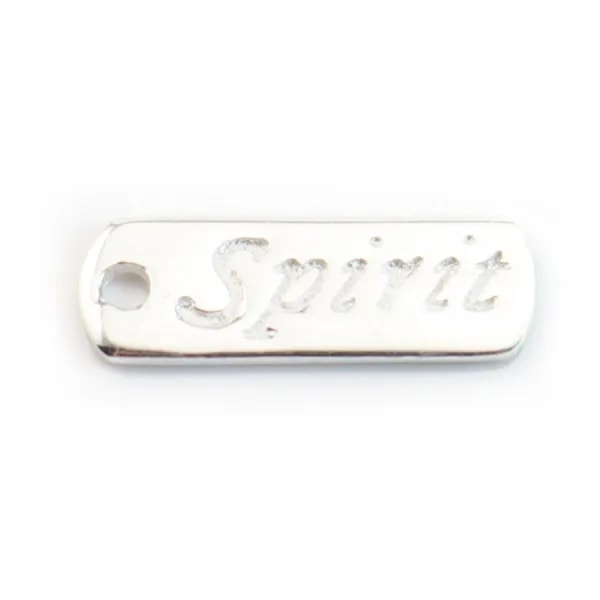Breloque Spirit Argent 925 17x6mm x  2pcs 
