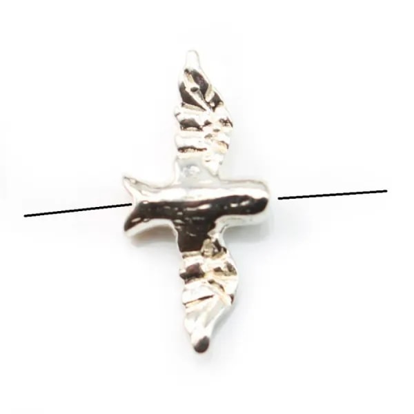 Argent925 pendant hirondelle  7x14mm  x 2pcs