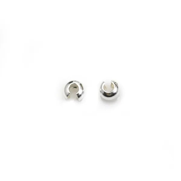 Caches noeuds boule Argent 925  3 mm x 20 pcs