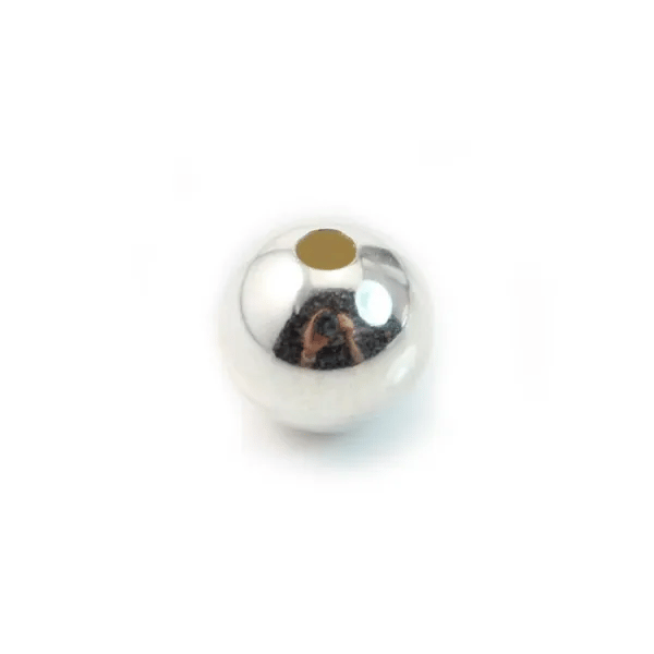 Boule Ronde en Argent 925 10.5mm  x 1pcs