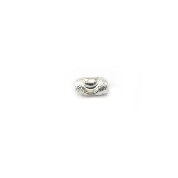 Argent 925 Anneaux Rond Plat diamenté 5.5mm  x 4 st