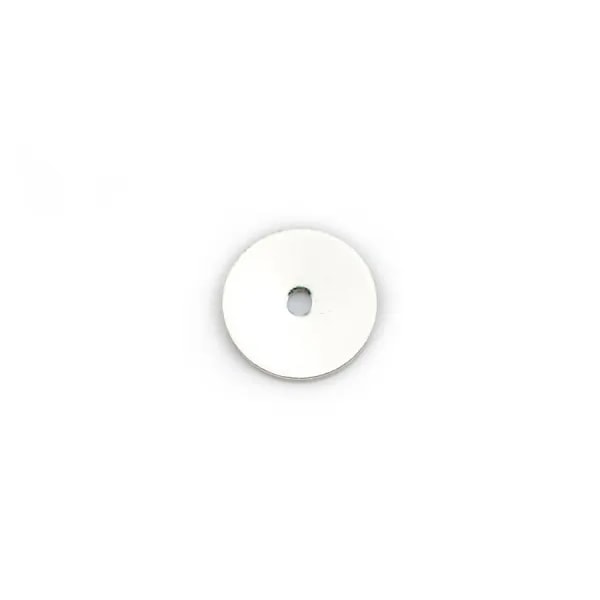 Disque 1 trou en argent 925  8 mm x 5pcs