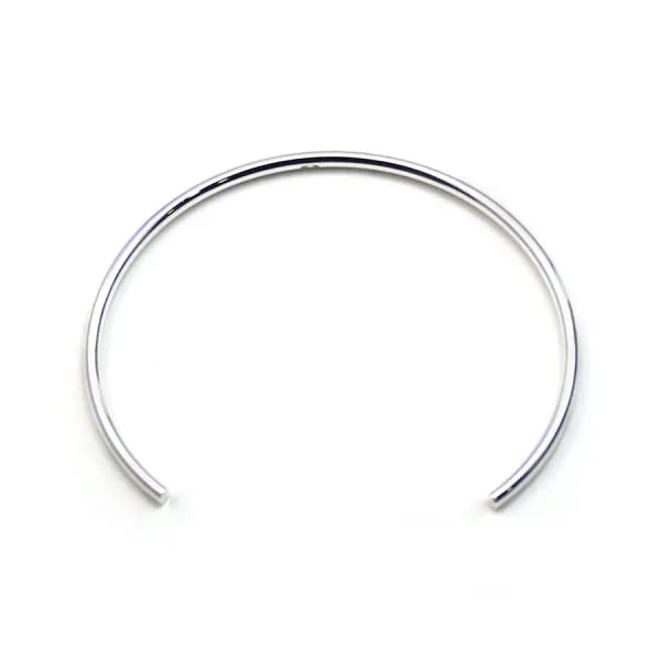 925 sterling silver 56mm flexible bangle x 1pc