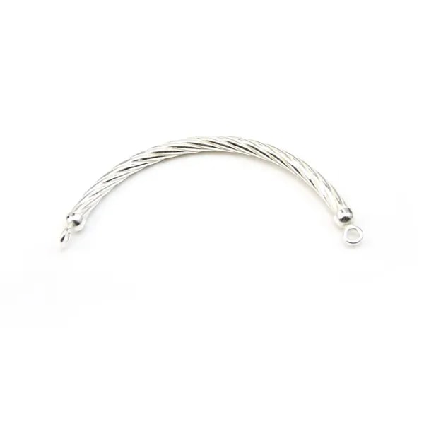 925 sterling silver feather charm 24mm x 1pc