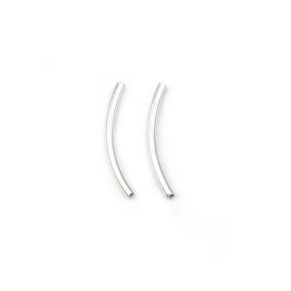 925 Sterling Silver tubes 20x1.6mm x 2pcs