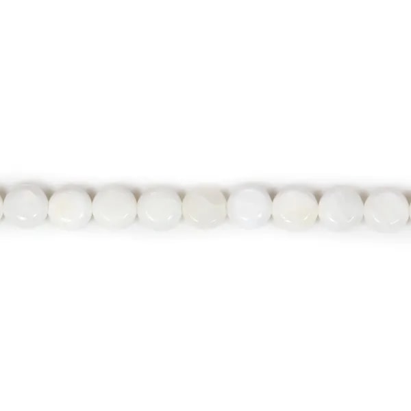 Cornaline Ronde Plate 8mm x 5 pcs  