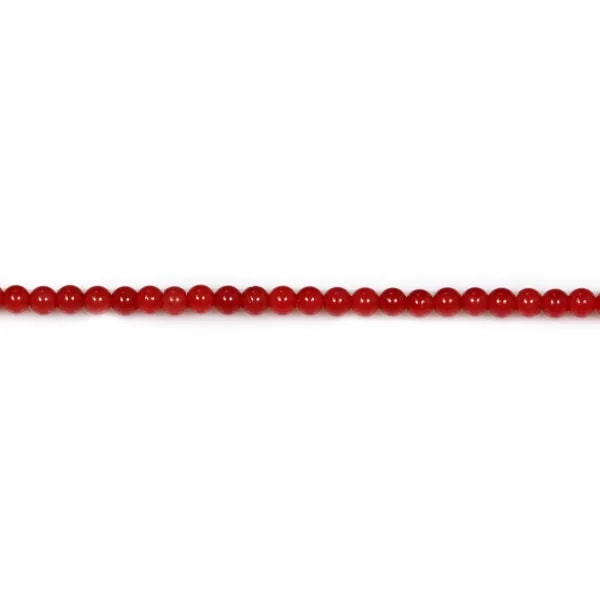 Bambou mer teinte rouge Rond  2mm x 40cm