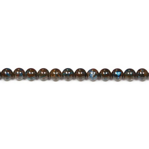 Chrysocolle rond 6mm x 40cm