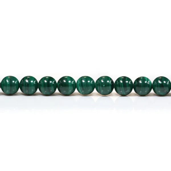 Malachite ronde 8mm x 4pcs