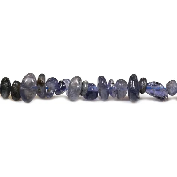 Iolite in form chips x 40cm