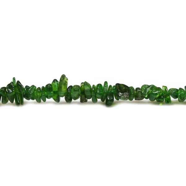 Tsavorite en forme chips A+ x 40cm