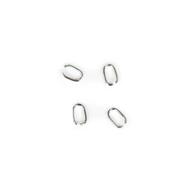 Bélière ovale, en argent 925, 4x7mm x 5pcs