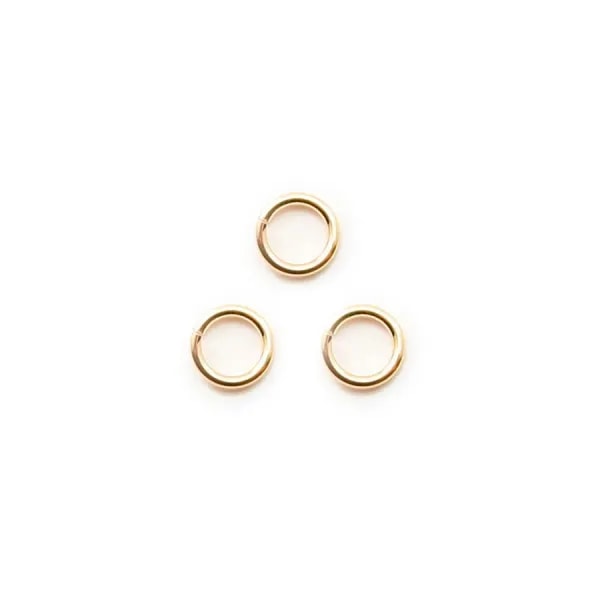 Anneau ouvert 0.64X4mm Gold Filled 14 carats x 10 st