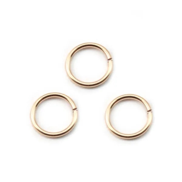 ANNEAUX OUVERT 0.76X7MM GOLD FILLED 14 CARAT 2.4G30PCS