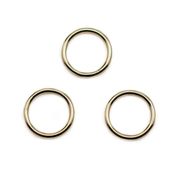 Anneau soudé en gold filled 14 carats 1x10mm x 1pc