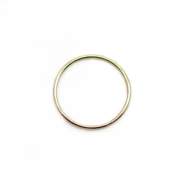 Anneaux soudé en gold filled 14 carats 1.0x20mm x 1pc