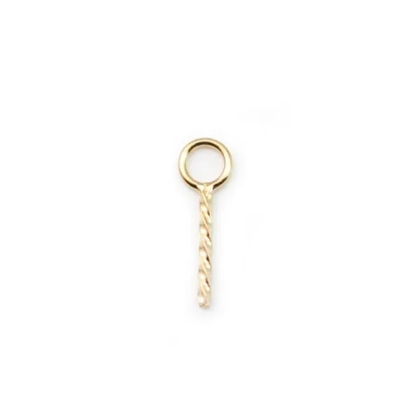 14K Gold filled  belier for bead half pierce 6.5mm x 2pcs