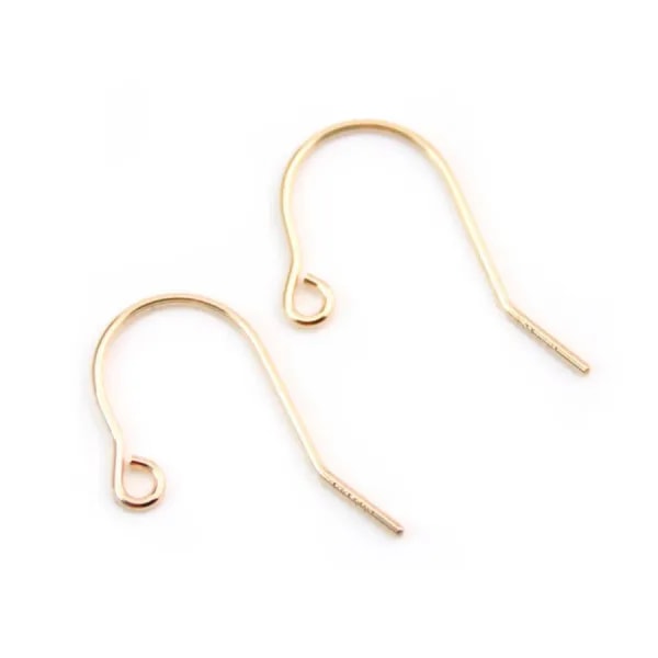 Ear wire flat 20mm x 0.76mm 14k gold  filled x 2pcs