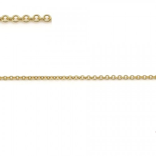 Round chaine gold filled 14 carats  1mm x  50cm