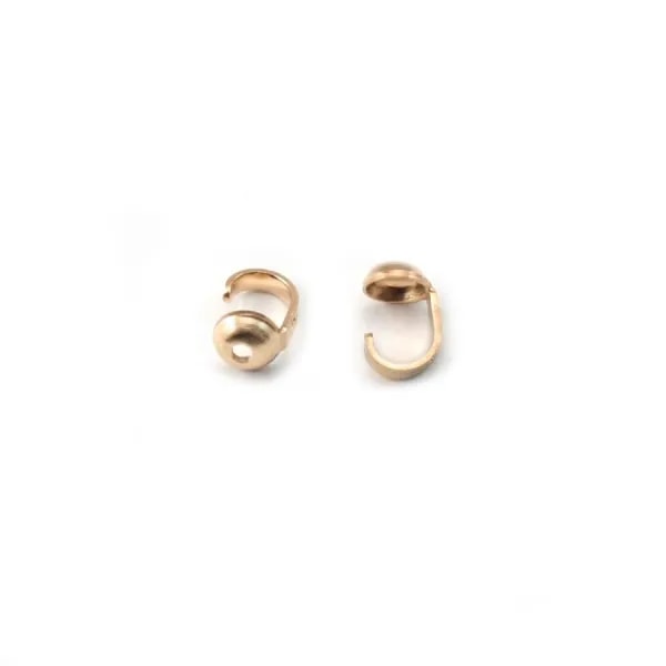 EMBOUT ATTACHE 3.1X1MM GOLDE FILLED 14 CARAT 2G 40pcs