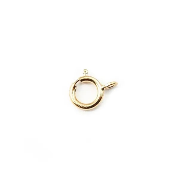 14K Gold filled 6mm Spring ring w/open ring x 2pcs