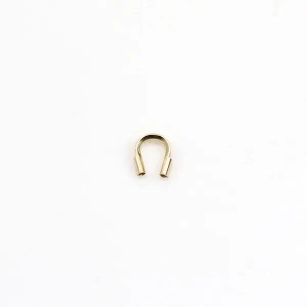 Protection pour fil cable  0.21mm Gold Filled 14 carats x 4 pcs