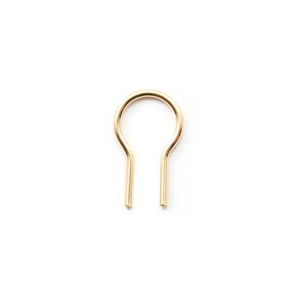 14K Gold filled  omega 3x8x0.5mm x 2pcs 