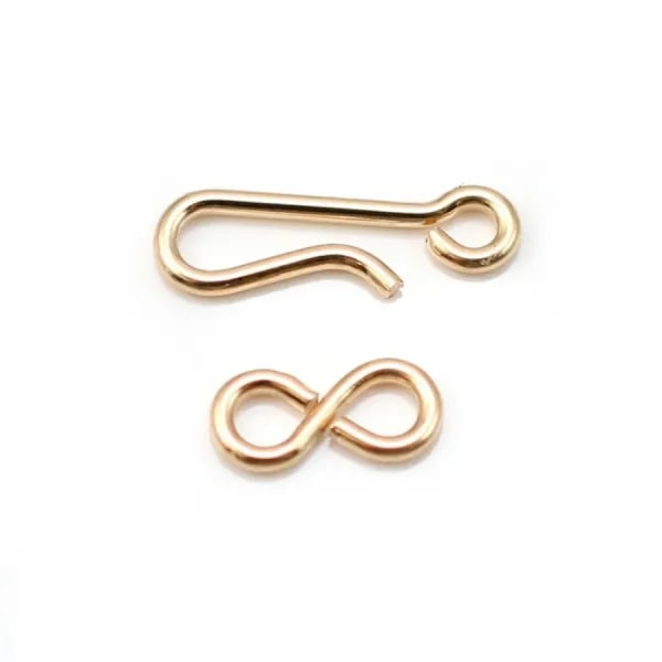 Fermoir crochet en gold filled 14 carats 14mm x 1pc