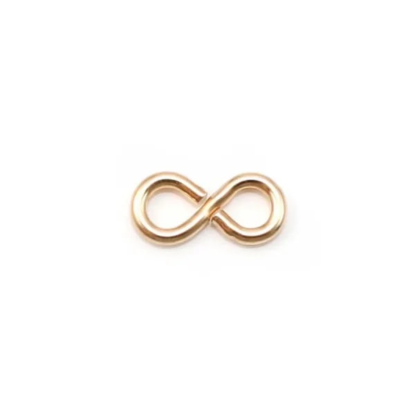 14k gold filled Intercalary infinite 4.25x9x1.0mm x 2pcs