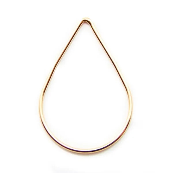 Intercalaire poire 30x20MM Gold filled 14 carat x 1pc