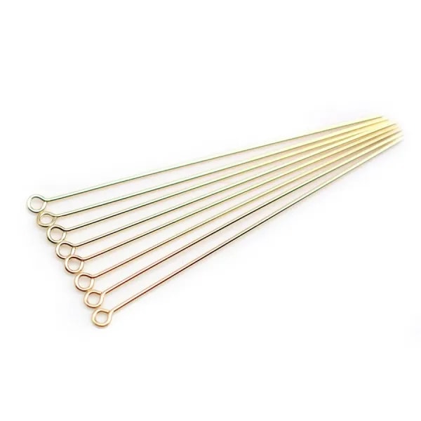 Clou tête anneau 0.64 x 50.8mm Gold Filled 14 carats x 4pcs