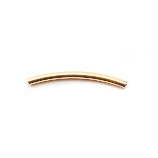 14K Gold filled 15x1.5mm curved tube x 2pcs 
