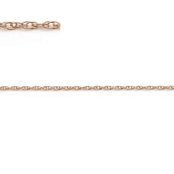 OVAL CHAIN 1,3MM ROSE GOLD FILLED 14K x 50CM