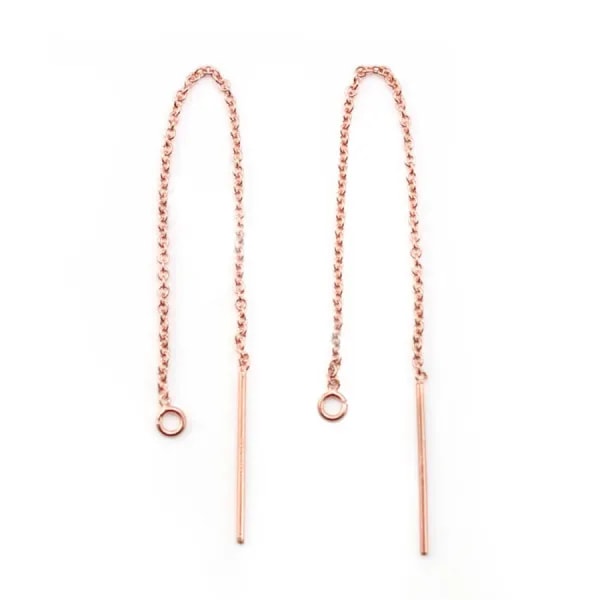 14k rose gold filled Earthread 0.76 x 80mm x 2pcs