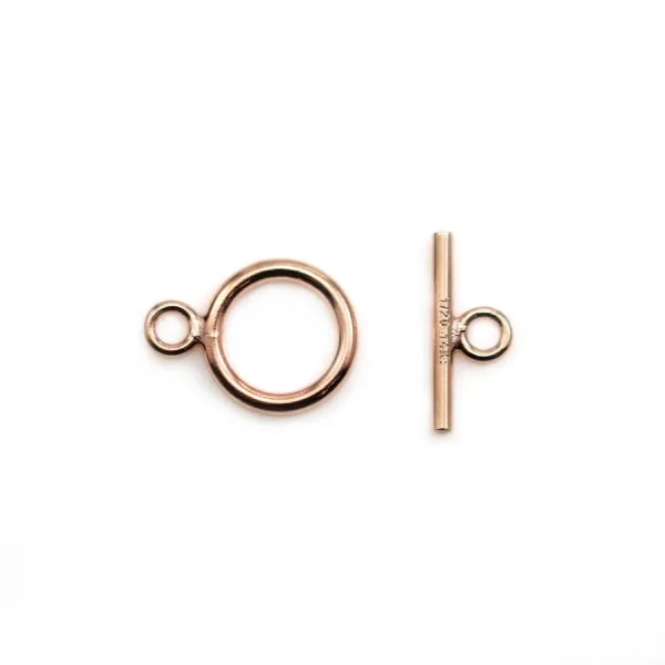 Fermoir OT 9x12mm en gold filled rosé 14 carats x 1pc