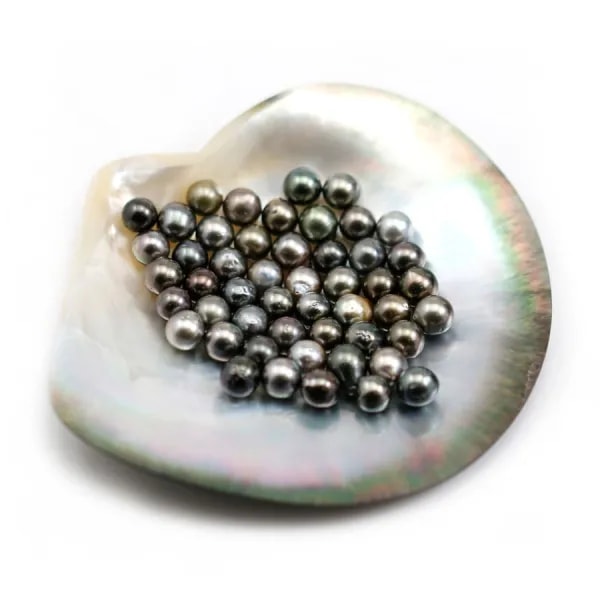 Perle tahiti baroque 8-10mm lot de 6pcs