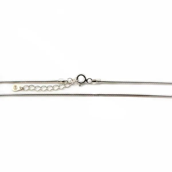 Chaîne maille serpentine en argent 925 1.2mm x 45cm