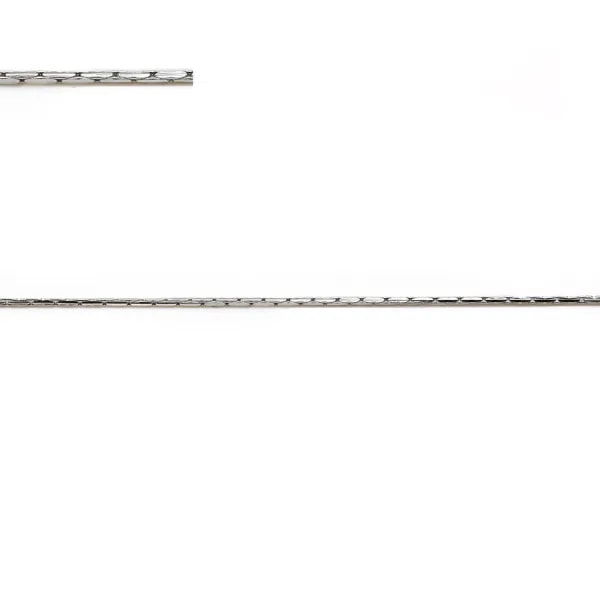 Chaîne argent 925 Rhodié serpent 0.5mm x 50 cm