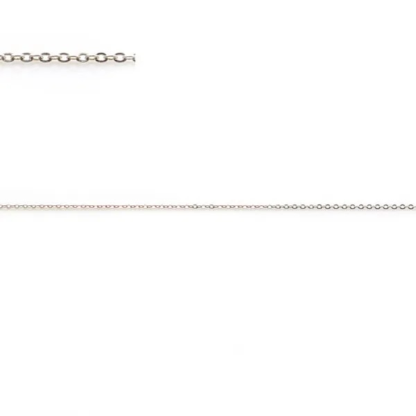 Chaîne maille forçat, en argent 925, 0.6 * 0.9mm x 50cm